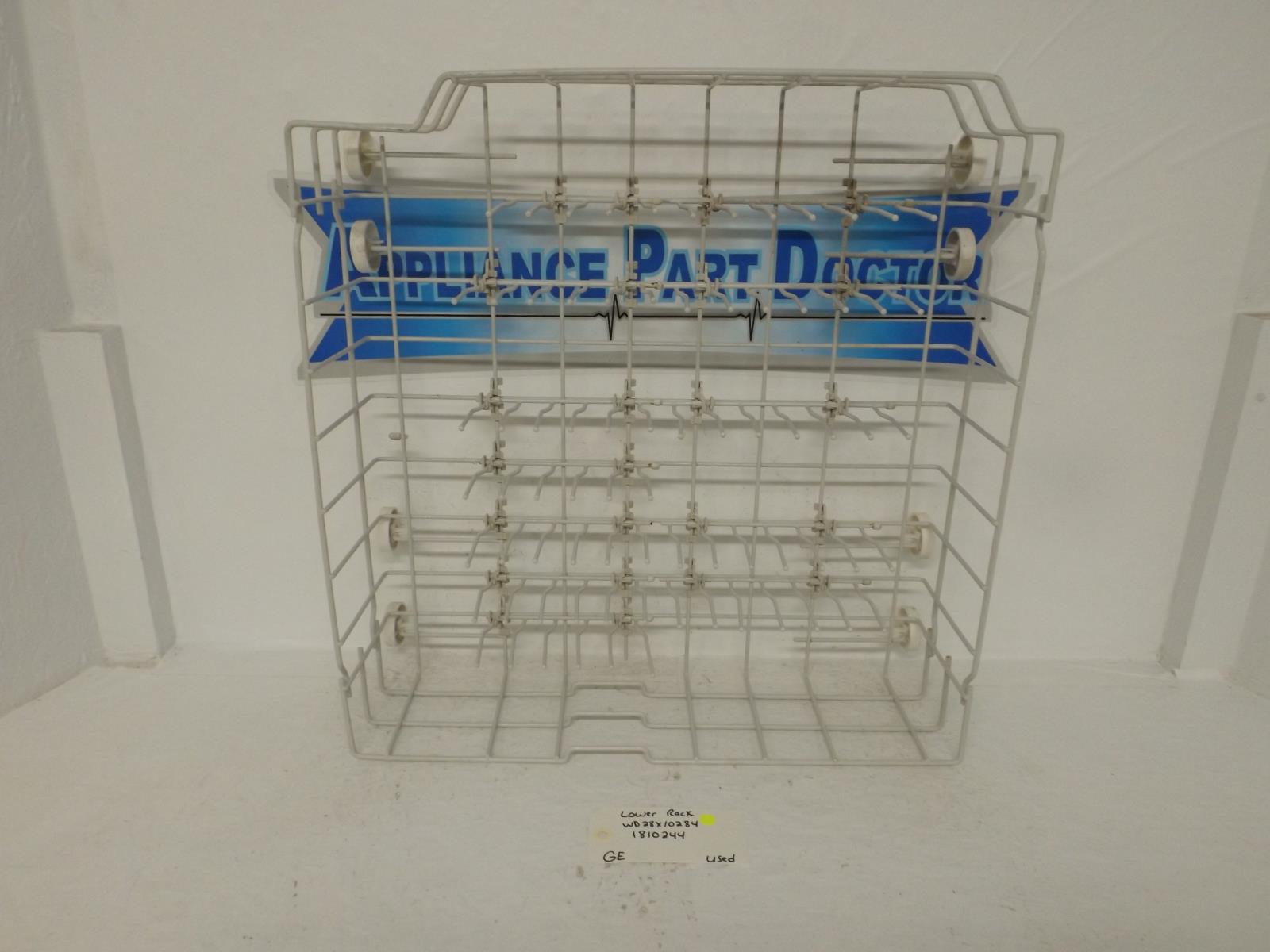 GE Dishwasher WD28X10284 1810244 Lower Rack Used GE Dishwasher WD28X10284 1810244 Lower Rack Used